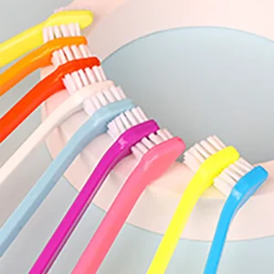 Veterinarian-recommended dog toothbrush - Dental cleaning tool with micro-head for dogs and cats.