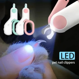 Nail Clipper for Cats and Dogs with LED Light