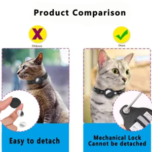 Cat Collar with AirTag Holder