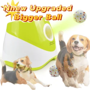 Updated Automatic Ball Launcher for Dogs Rechargeable with Interactive Pinball USB Design