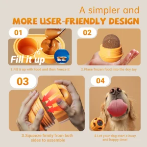 Interactive Toys for Dogs Against Boredom - Silicone Treat Molds for Dogs and Puppies